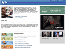 Tablet Screenshot of petafoundation.org